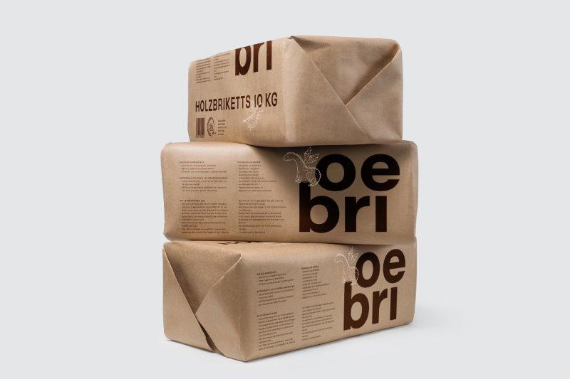 OEBRI Holzbriketts Nadelholz in Papierverpackung 960 kg Palette – Bild 4