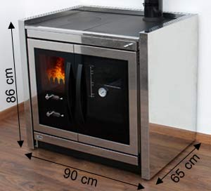 Edelstahl Küchenofen Gesa 7kW – Bild 9