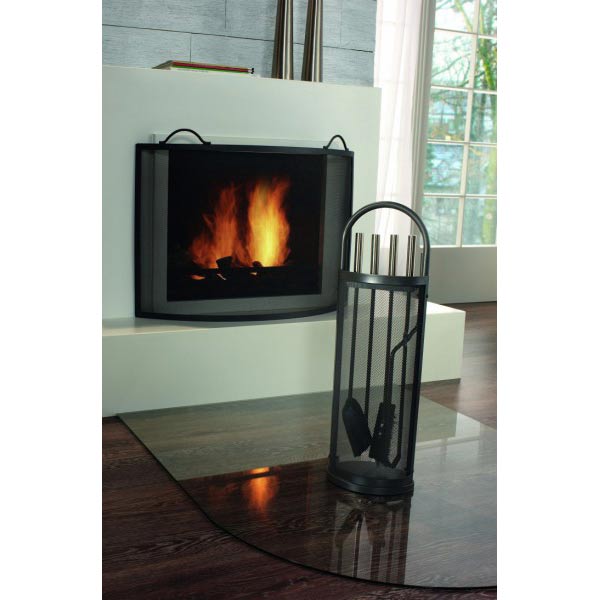 Funkenschutzgitter für Kamin, Eisen 81,5 x 61,5cm – Bild 2